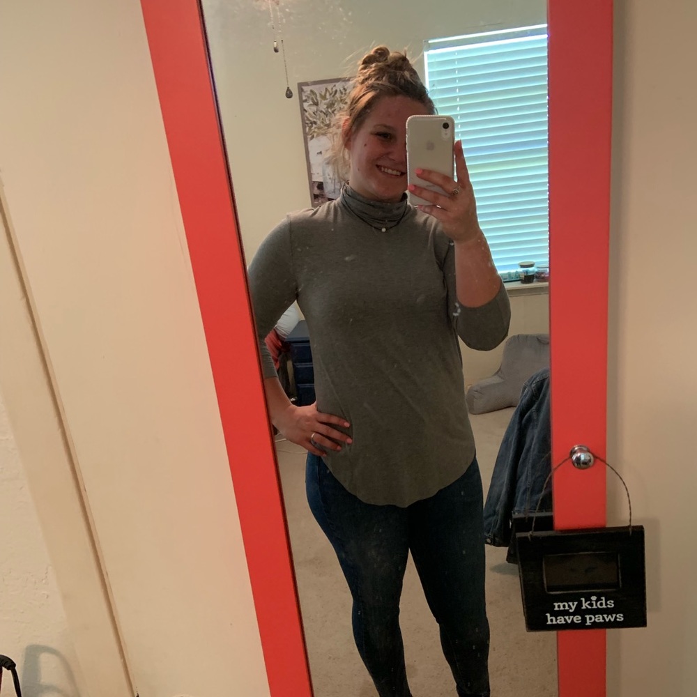 Light grey turtleneck